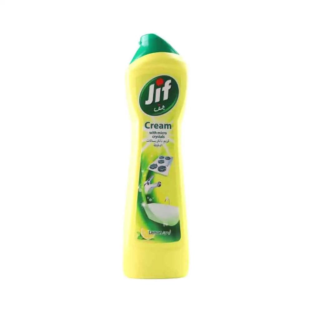 Jif Cream with Micro Crystals Cleaning Liquid Lemon Cleaner- 500ml
