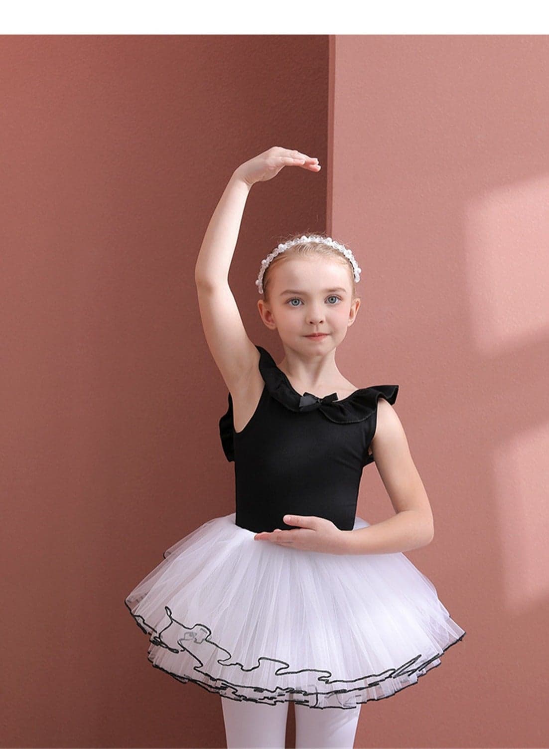 Ballet Dance Tutu Dress For Girls Black