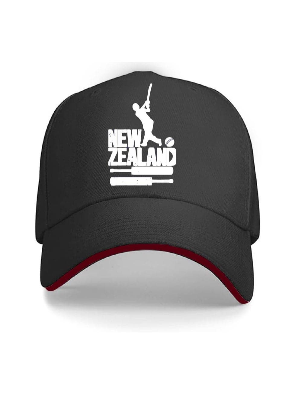 New Zealand Sports Fans Cricket Caps for Both Men and Women With Metal Adjustable Buckle Closure - Perfect for Outdoor Activities, Matches, and Everyday Wear