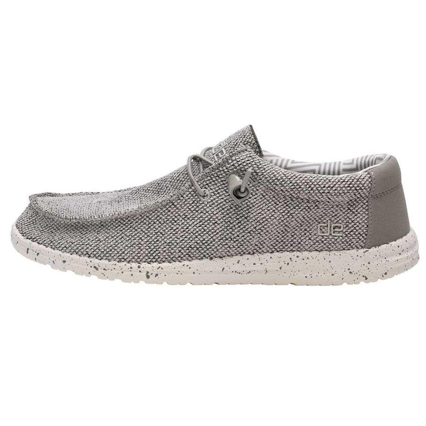 Hey Dude Men's Wally Sox Ash Size 9 | Men’s Shoes | Men's Lace Up Loafers | Comfortable & Light-Weight