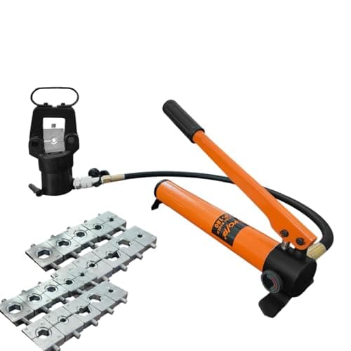 VOLTZ FYQ 500180 Hydraulic Crimping Tool Hydraulic Hose wire Crimper Compression Heads with Hand Pump Copper cable terminal 16-400mm2 20 Ton Crimper Tools