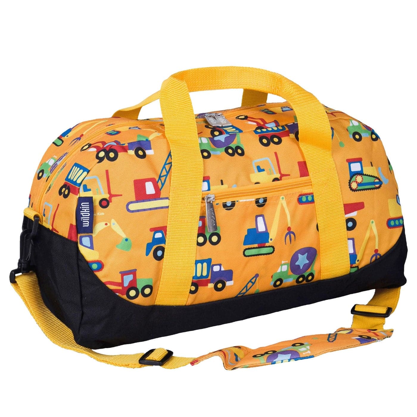 Wildkin Kids Overnighter Duffel Bags for Boys & Girls, Perfect for Early Elementary Sleepovers Duffel Bag for Kids, Carry-On Size & Ideal for School or Overnight Travel Bag (Under Construction)