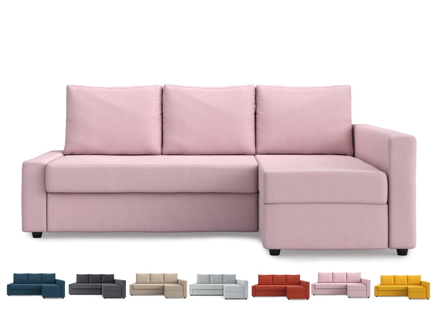 MASTERS OF COVERS Snug Fit Friheten Slipcover for The IKEA Friheten with Chaise Corner Cover Sofa Bed Cover Sectional Slipcover Replacement PinkCover OnlyNot Sofa