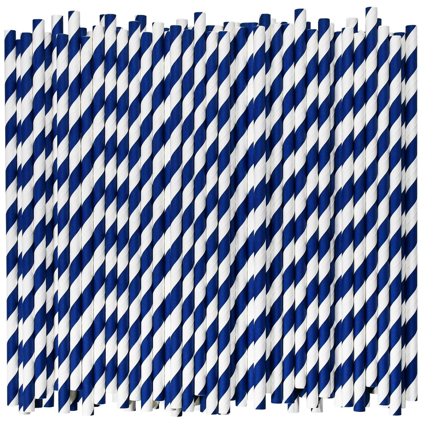 Biodegradable Paper Drinking Straws Bulk Navy Blue 1000 Counts 775 Inches 024 Diameter