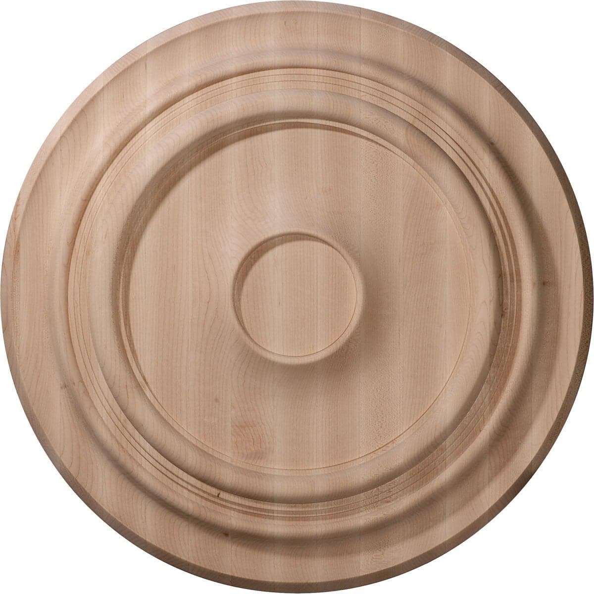Ekena Millwork 16OD x 1 18P Carved Traditional Ceiling Medallion Red Oak Fits Canopies up to 3 38