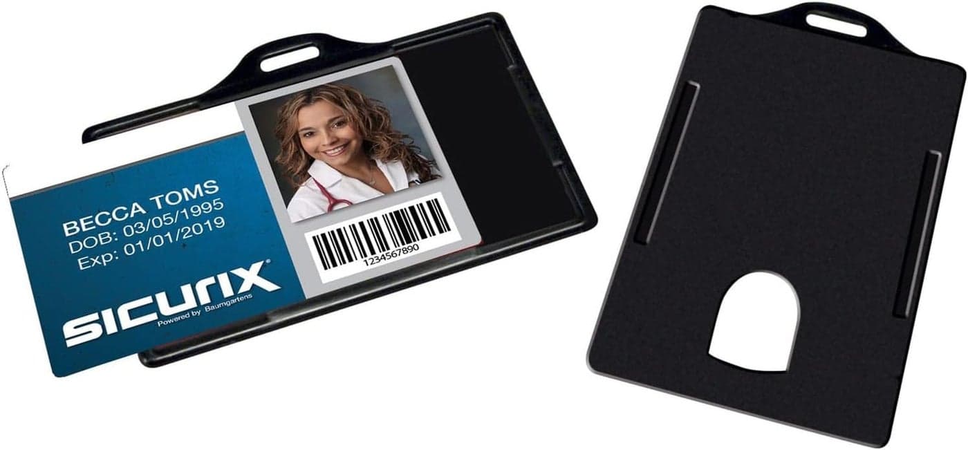 Baumgartens Sicurix ID Badge Card Holders BAU68310