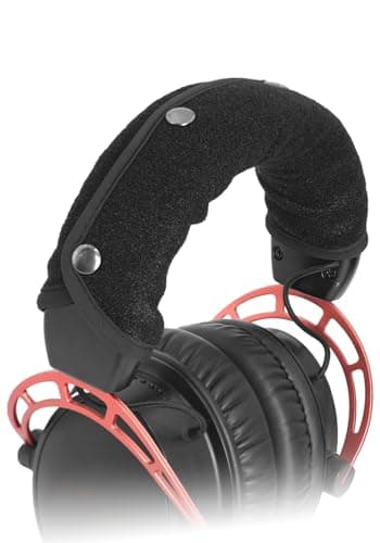 GEVO Replacement Headphone Headband Cover for HyperX Cloud & Alpha,Cloud 1/2/3/Pro,Cloud X/Core,Flight,Stinger Gaming Headset,Headband Cushion Easy Installation No Tool Needed-Velvet Black