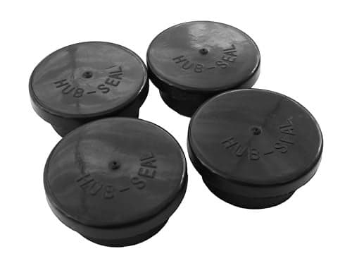 Road Superior Truck Parts 4 Pk Black Rubber Hub Cap Vent Plugs Replacement for 3595990