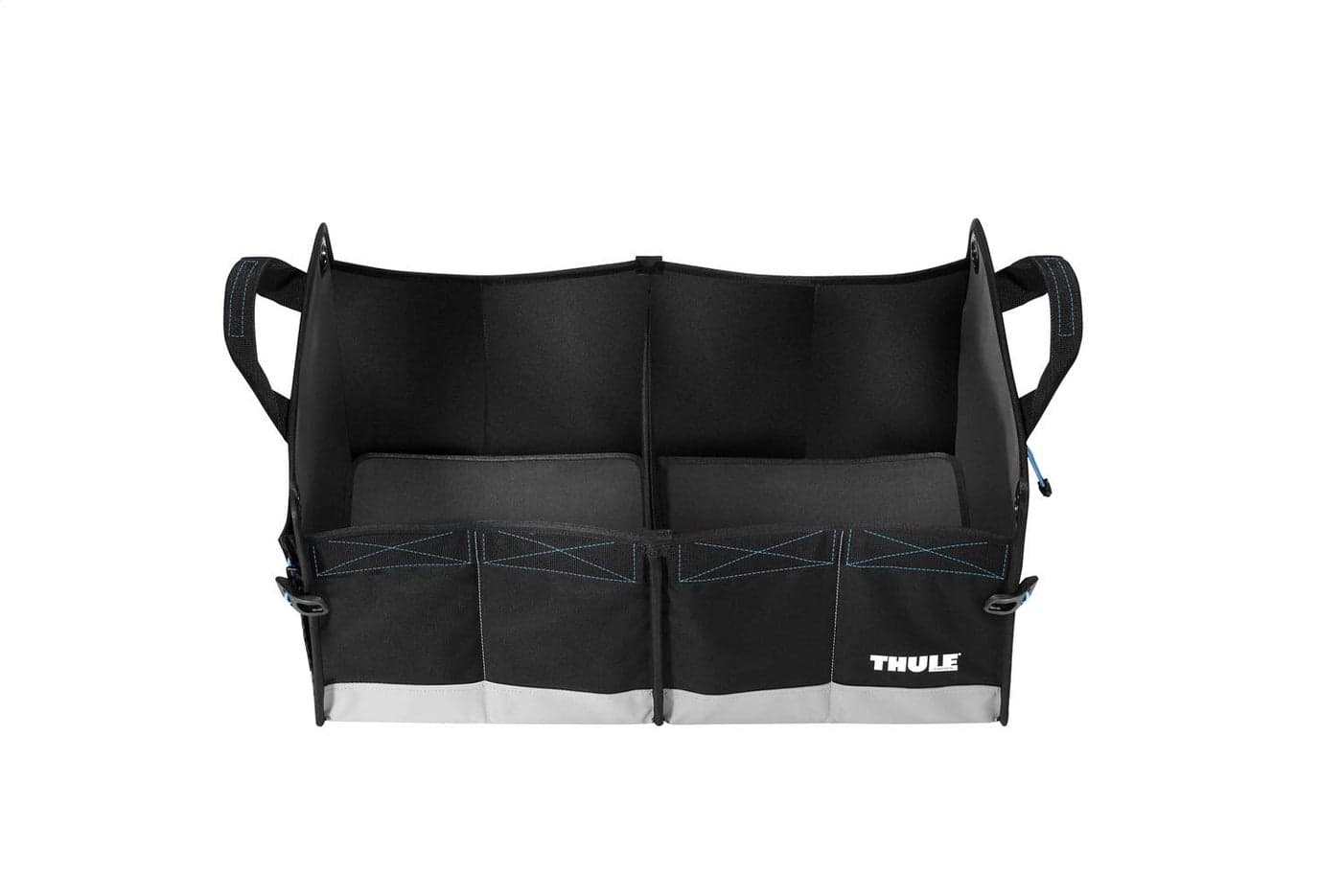 Thule Go Box Large – Black/Gray – Sturdy Trunk Organizer – Attached Cover – Foldable – Water Resistant – Cargo Storage Accessory