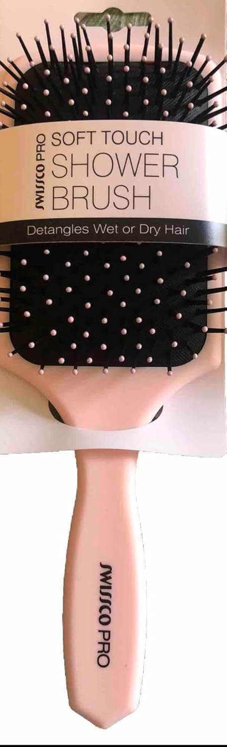 Swissco Pro Soft Touch Shower Hair Brush Pale Ballet Pink