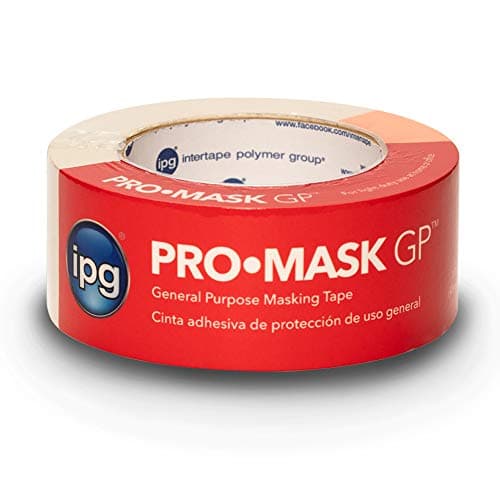 IPG 51032 188 x 60 yd Single Roll ProMask GP General Purpose Masking Tape Beige