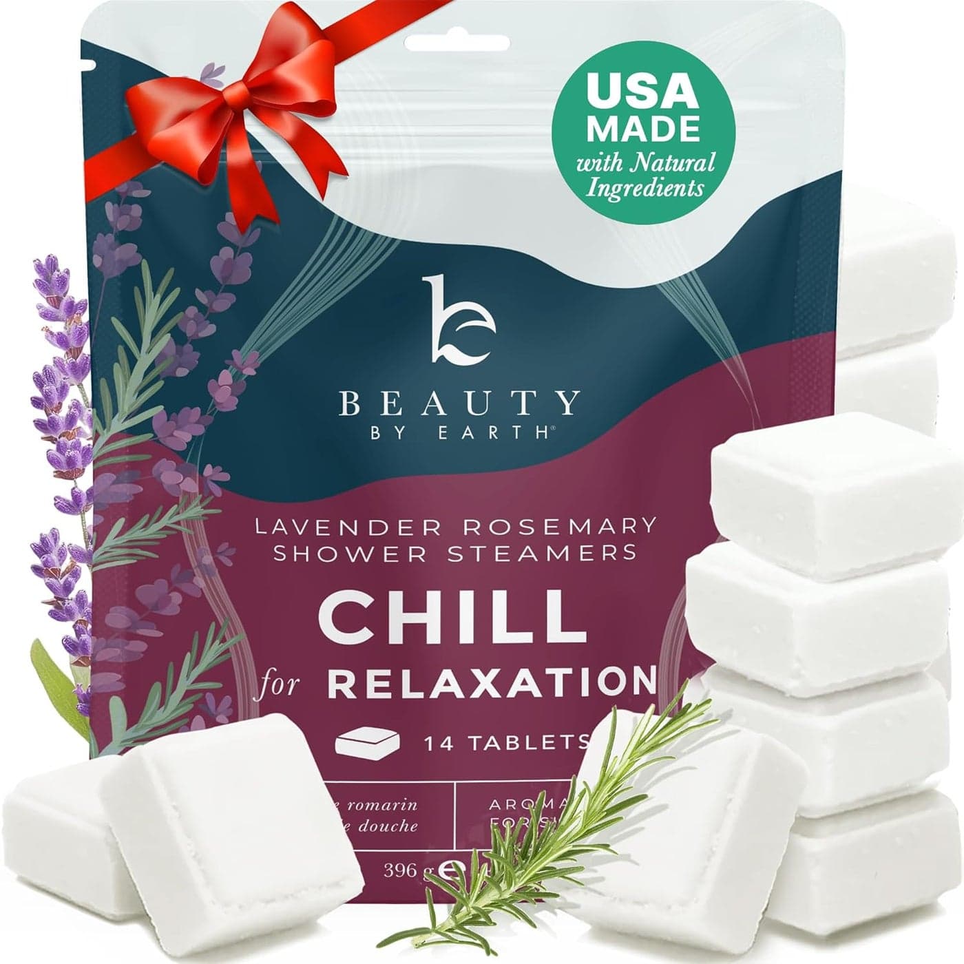 Shower Steamers Aromatherapy USA Made with Natural Ingredients Lavender Oil Large Shower Bombs for Stress Relief Relaxing Spa Gifts for Women Men Luxury New Mom Nurse Gifts