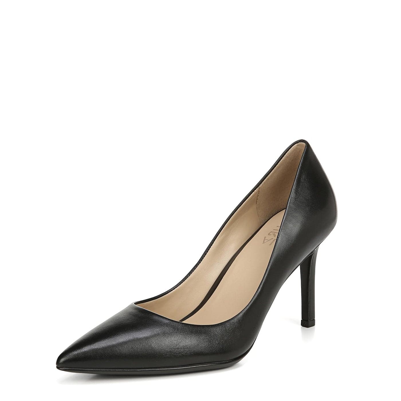 Naturalizer Womens Anna Pump Black Leather 75 M