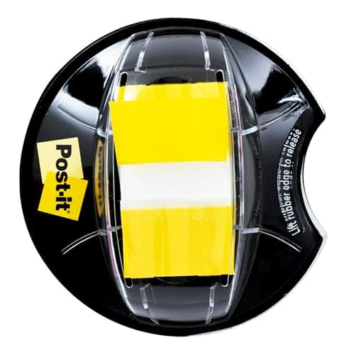Post-it Flags, 200/High Volume Desk Grip Dispenser,1 in Wide, Yellow (680-HVYW)