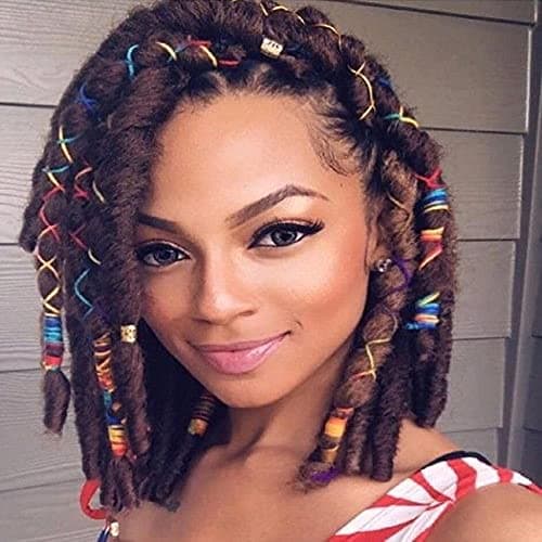 MIMAN Girls Hair String For Braids Dreadlocks DIY Braided Hair Wrap Colorful Styling Hair Braiding Yarn Hair Strings for Hip-hop Hair Accessories