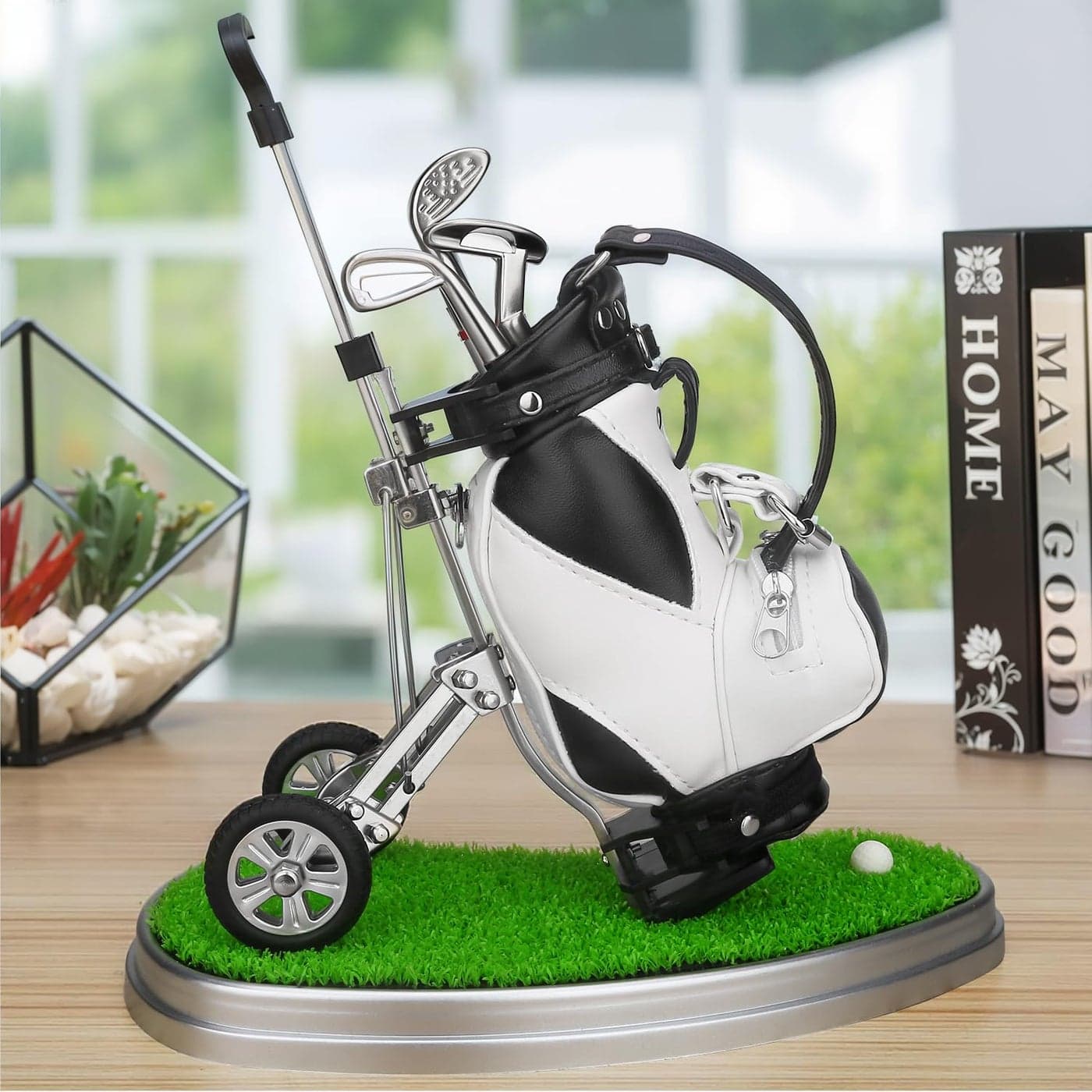 10L0L Golf Gifts for Men Golf Pen Holder Xmas Stocking Stuffers for Golfers Funny Gifts Unique Office Supplies Desk Decor, Gift for Birthday Christmas Golf Tournament for Boss Dad Husband Golf Lovers