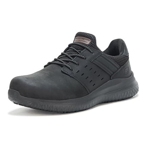 Skechers Mens Work Delson 3.0 SR Black