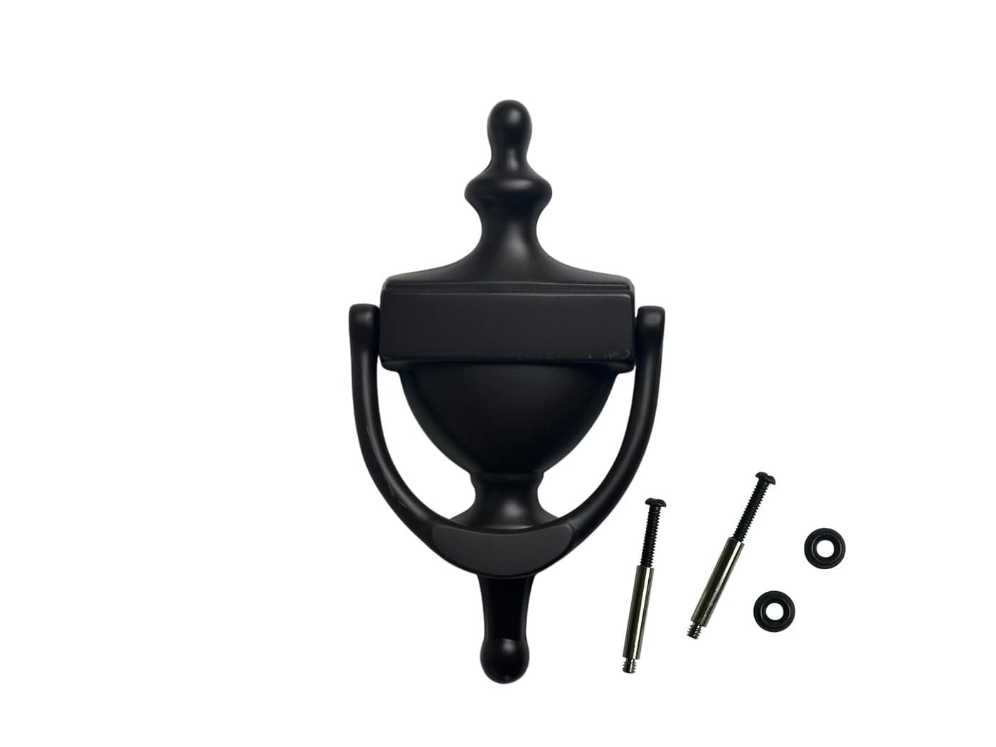 QCAA Solid Brass Door Knocker, 7", US10B ORB Oil Rubbed Bronze, Made in Taiwan, 1 Pack