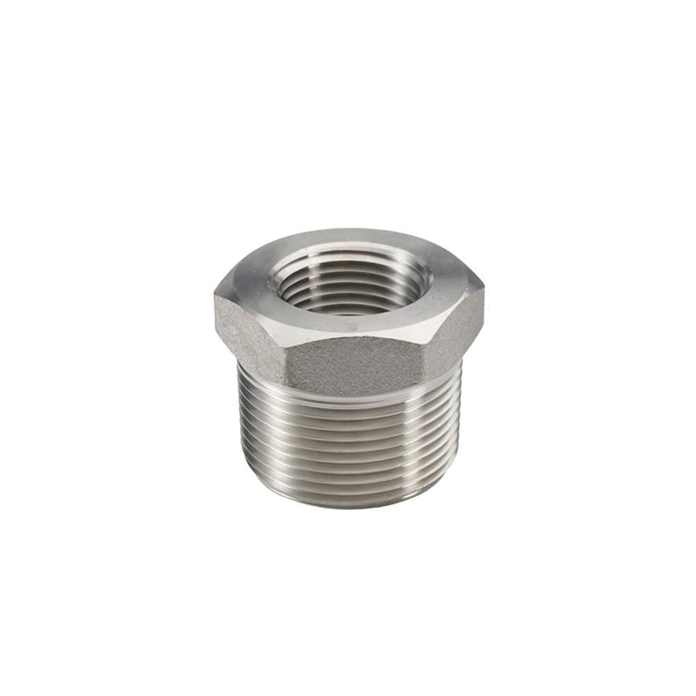 Beduan Stainless Steel Reducer Hex Bushing 2 Male NPT to 34 Female NPT Reducing Cast Pipe Adapter Fitting