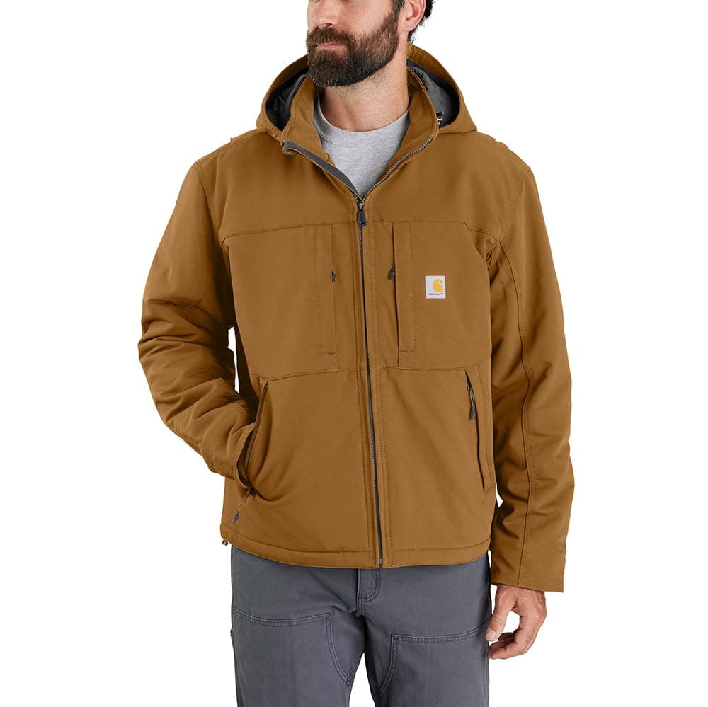 Carhartt Mens Super Dux Relaxed Fit Insulated Jacket Carhartt Brown Large