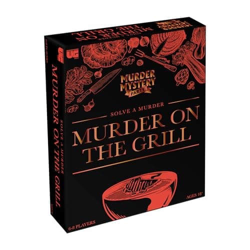 Murder Mystery Party Games A Murder on the Grill Host Your Own Cookout Murder Mystery Dinner for 8 Adult Players Solve the Case with Crime Scene Clues 18 Years and Up