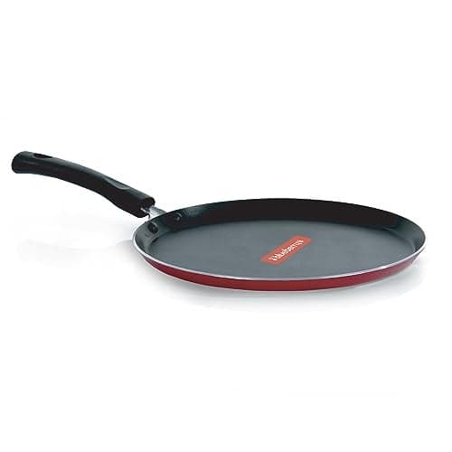 Blueberry's Nonstick Tawa Pan, 28 cm, 3mm Thickness, 3 Layar coating, Induction Base (Black)