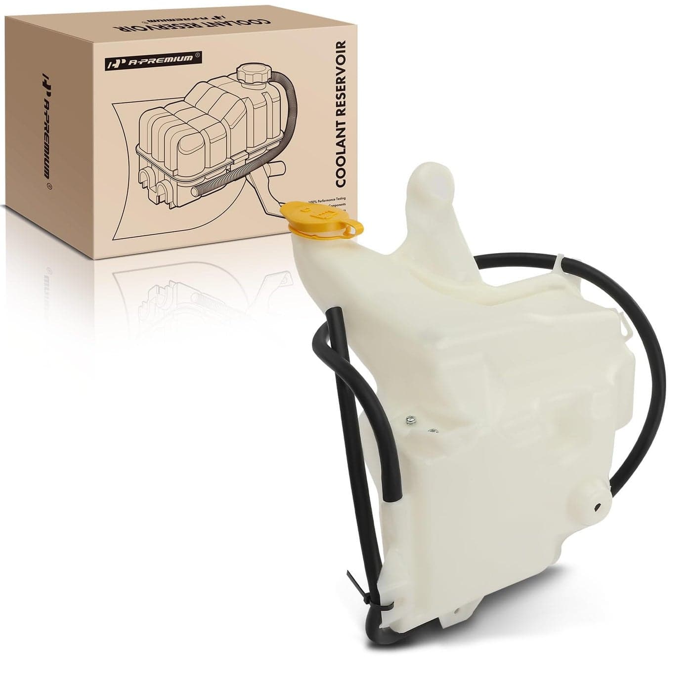 APremium Engine Coolant Overflow Recovery Reservoir Tank with Cap Tubing Compatible with Ram 2500 3500 4500 5500 20112012 Dodge Ram 2500 Ram 3500 2010 67L Replace 55057130AB Front