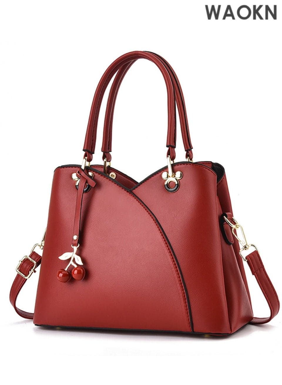 Women's Crossbody Bags - Women's Handbags and Wallets, Fashion Shoulder Bags with Adjustable Strap, Multi-Pocket Organizer, Zipper Closure - Fashionable Work Tote Bags and Casual Tote Bags for Women (Red)