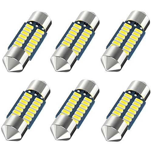 Serundo Auto DE3175 Led Festoon Bulb, 31mm 1.22in DE3022 Led,Super Bright Interior Led Festoon Used for Car Map Light Dome Light etc,Pack of 6pcs. Measure the length of your original bulb.