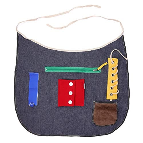 Ecovona Special Needs Sensory Therapy Activity Apron Adult Size for Seniors Adults with Dementia Alzheimers and Special Sensory Needs Fidget Design Improves Dexterity and Mental Stimulation
