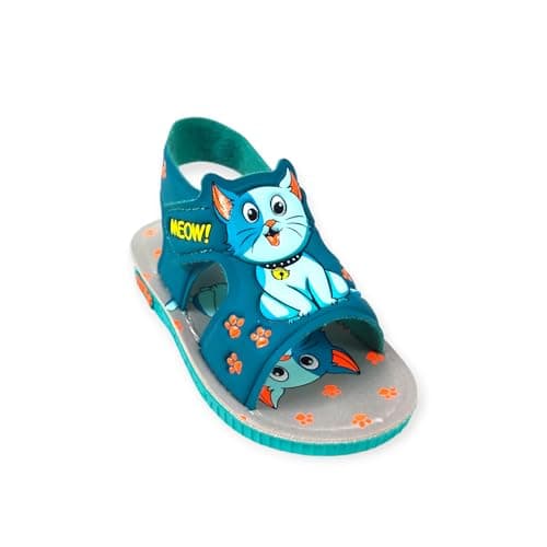 Coolz Kids Chu-Chu Sound Musical Sandals C-06 for Baby Boys and Girls Age 1-3 Years (Sea Green, UK Footwear Size System, Toddler, Age, Medium, 18 Months)