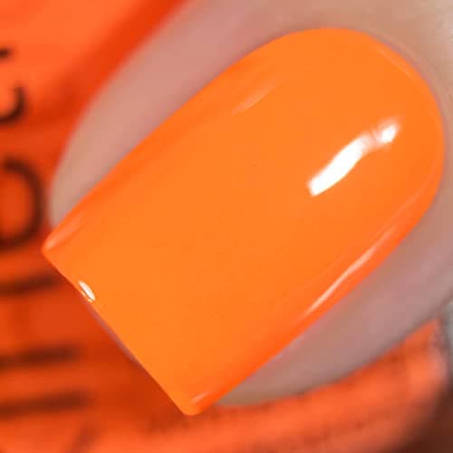 Vishine Nail Gel Polish 15ml Soak Off Nail Gel Polish Nail Art Manicure Salon DIY at Home Longlasting Hot Orange 05 OZ