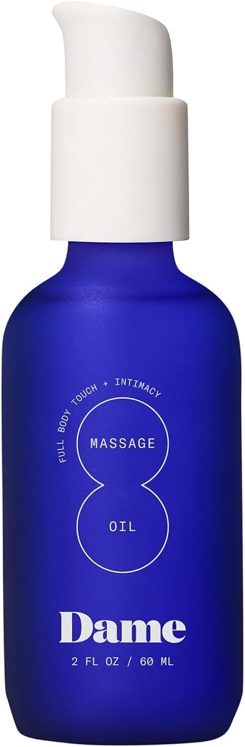 Dame Products Massage Oil for Women Relaxing Body Oil for Massaging Natural Sandalwood and Cardamom Scent