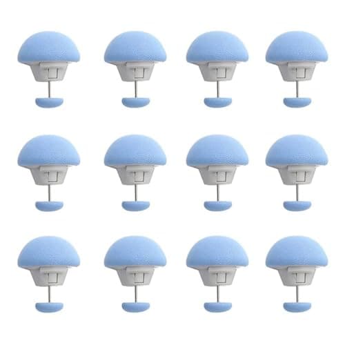 OLWICK® Mushroom Shape Duvet Clips, Non-Slip Cover Fixator, Comforter Quilt Holder with One-Key Unlock for Blanket Bed Sheet Curtain Socks Mattress Covers