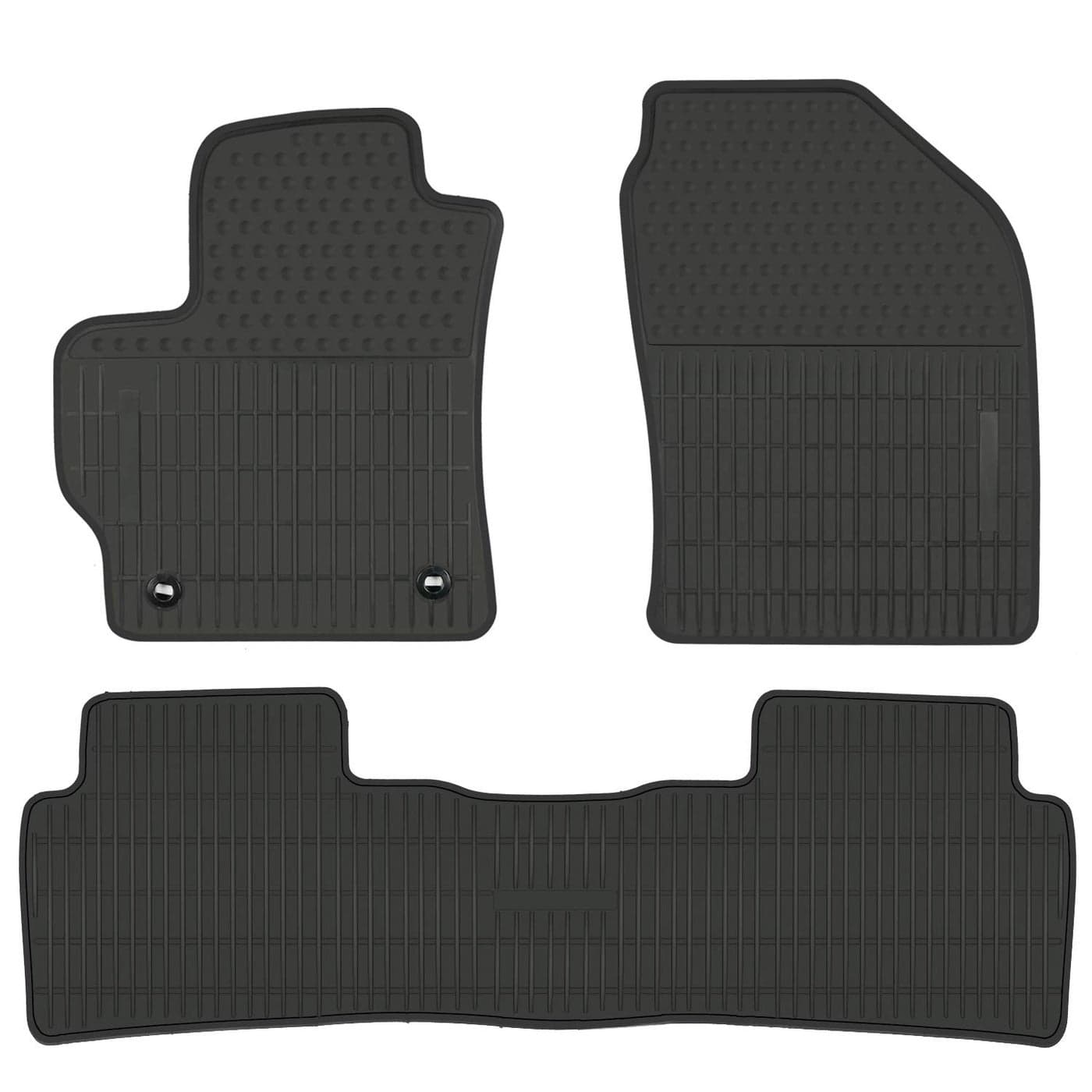 San Auto Car Rubber Floor Mat Custom Fit for Toyota Corolla Sedan 2020 2021 2022 2023 2024 2025 Automatic Transmission Full Black Auto Liner Mats All Weather Heavy Duty Odorless No im Hatchback Model