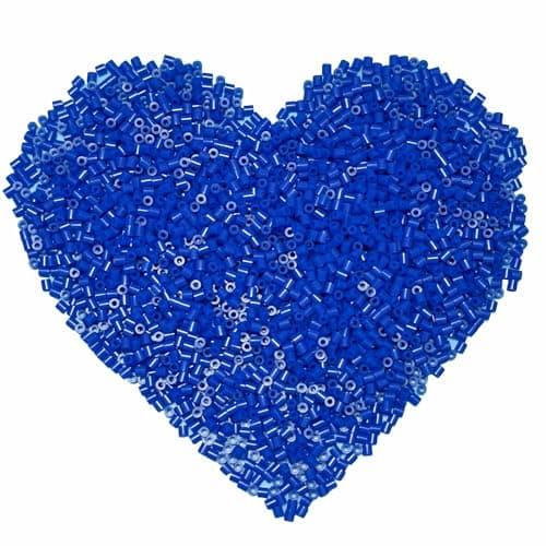 Yowamho 1000 Pcs 5mm Deep Blue Melting Fuse Beads for Crafts