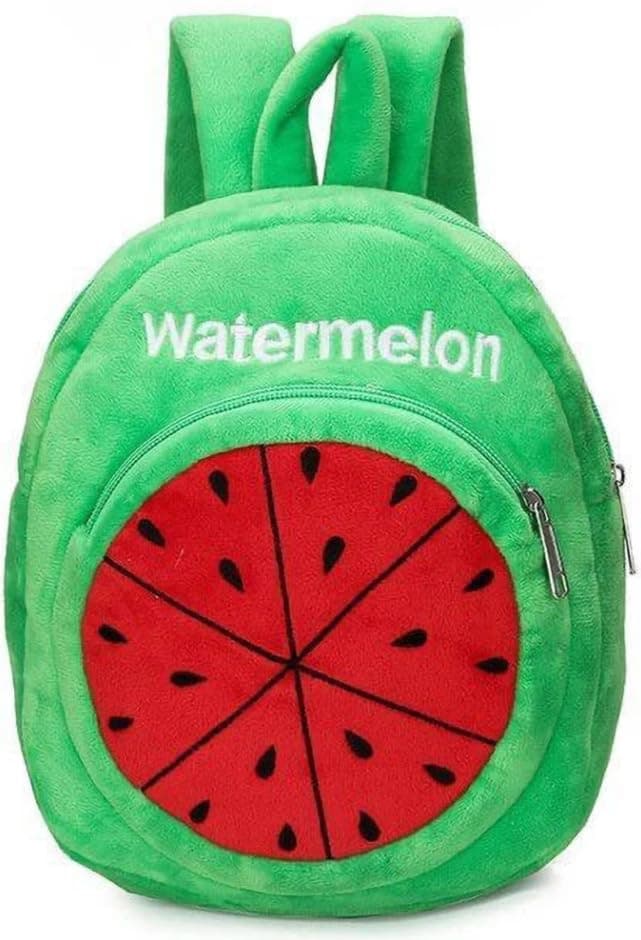 blue tree Cute Kids Backpack Toddler Bag Plush Animal Cartoon Mini Travel Bag for Baby Girl Boy 1-5 Years (small, Watermelon, Watermelon)