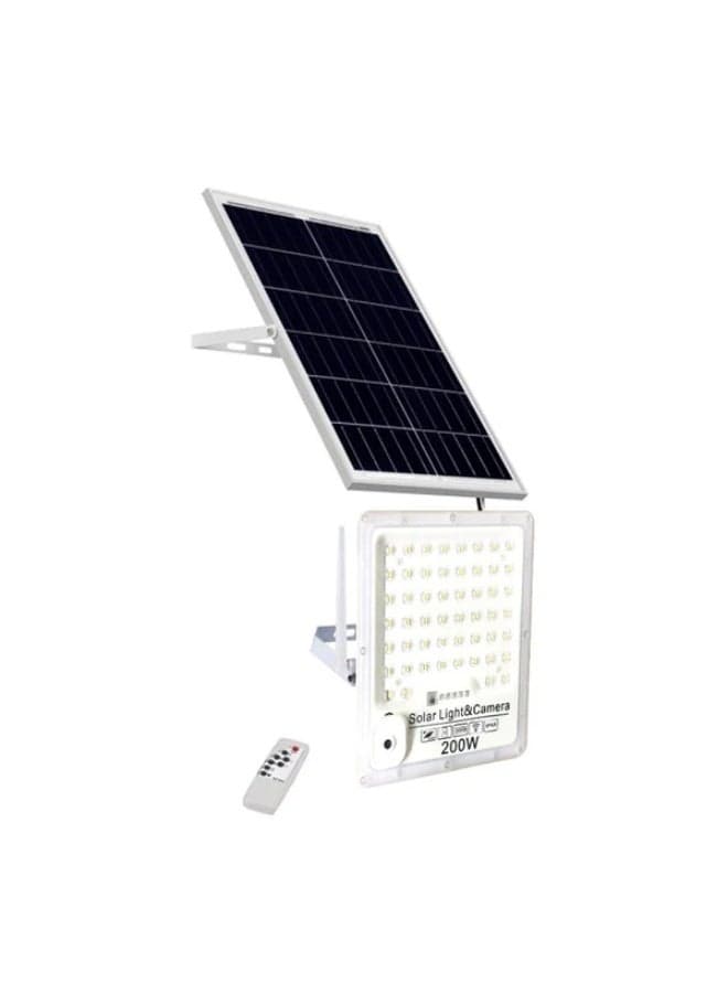 CRONY T11 Solar Security Light with 200W Floodlight & 720P Camera, Built-in 30000mAh Battery and 30W Solar Panel for Year-Round Outdoor Monitoring
