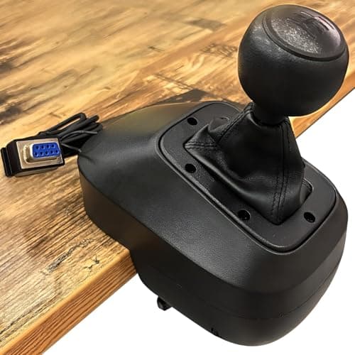 NBCP Gear Shifter for Logitech G29 Driving Force – High-Performance Six-Speed H-Pattern Shifter with Push-Down Reverse, Durable Construction, Secure Mounting for Racing Wheels
