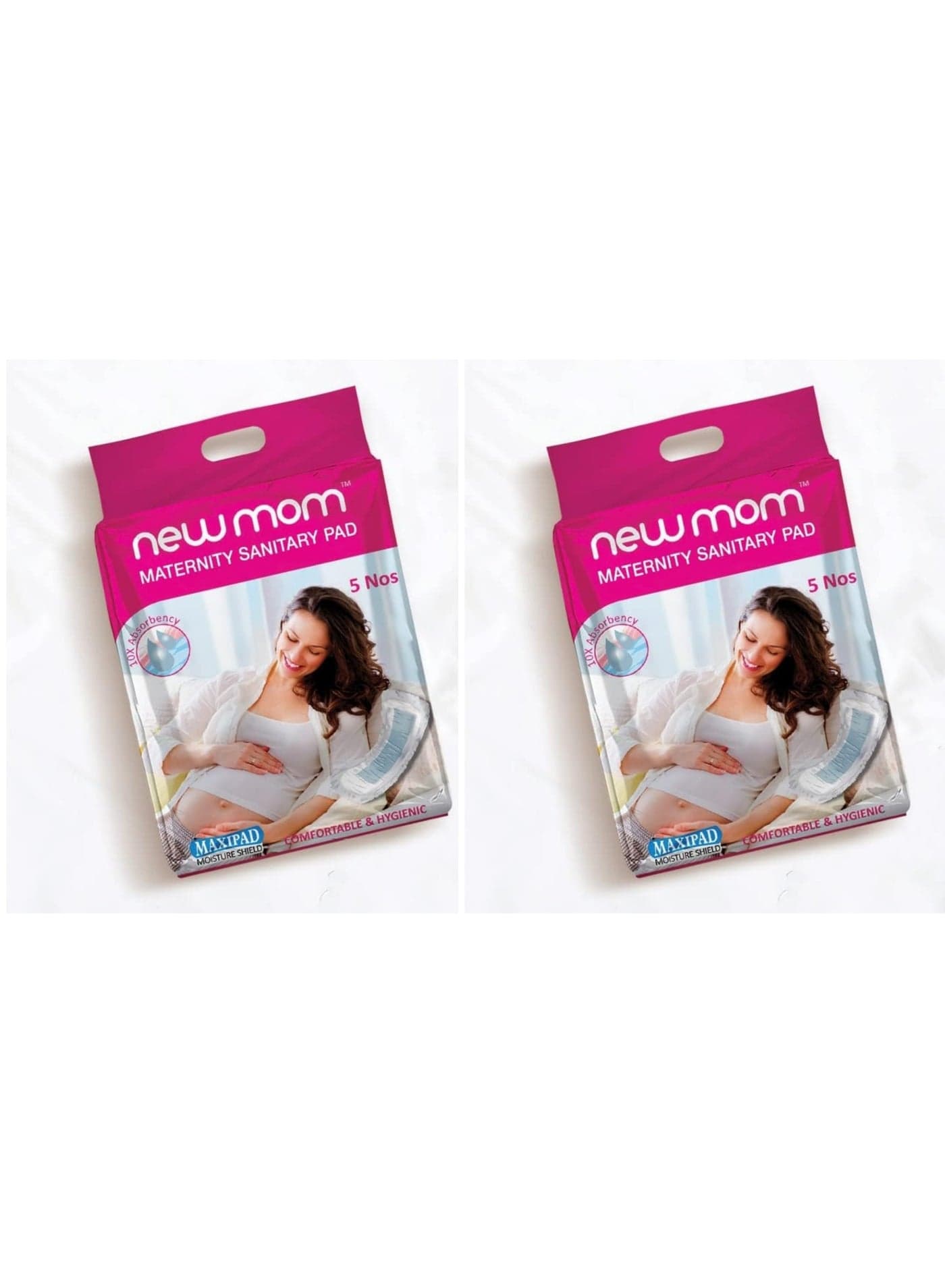 Disposable Maternity pads Maxi Pack of 5 For Heavy Bleeding Post Delivery Super Absorbent and Leak Proof | Soft and Non-irritating For Extra Heavy Flow and Urine Incontinence 2 packs