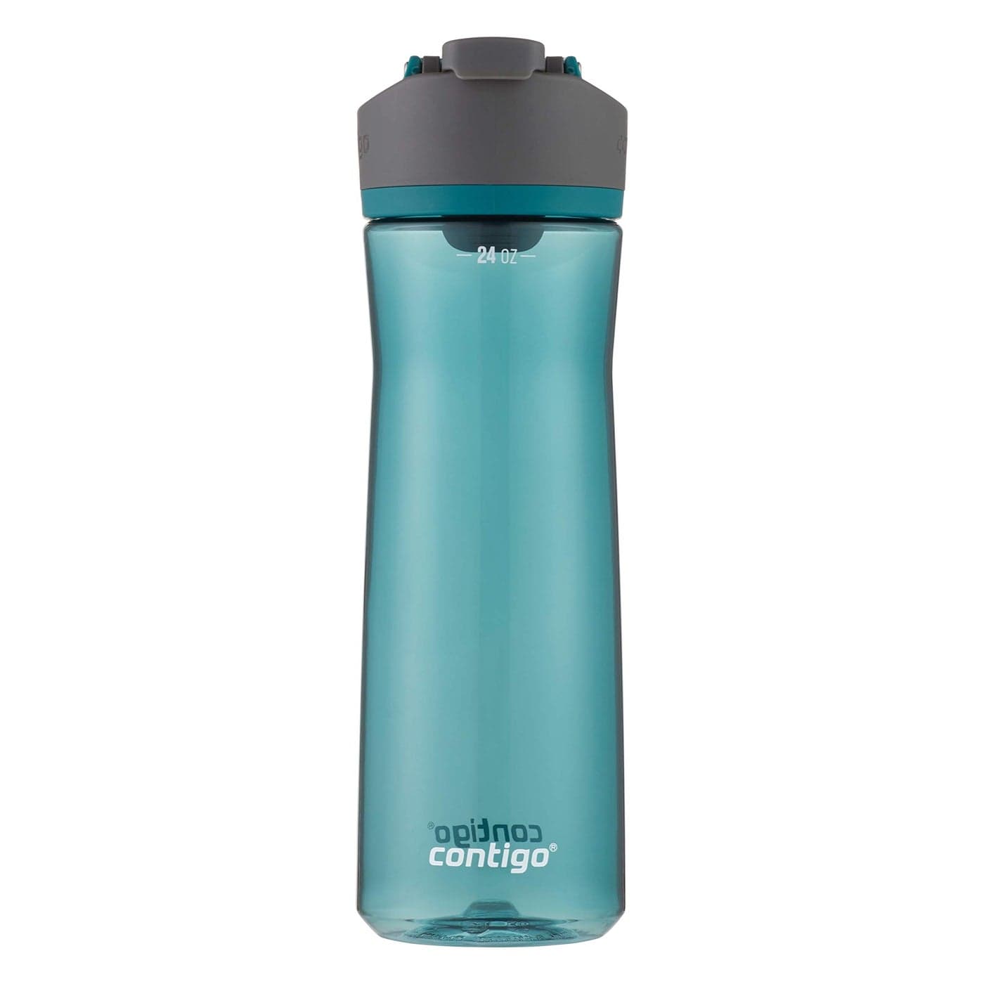 Contigo AUTOSEAL Cortland 24oz Water Bottle BPAFree Plastic Spill LeakProof Lid and Carry Handle Dishwasher Safe Spirulina