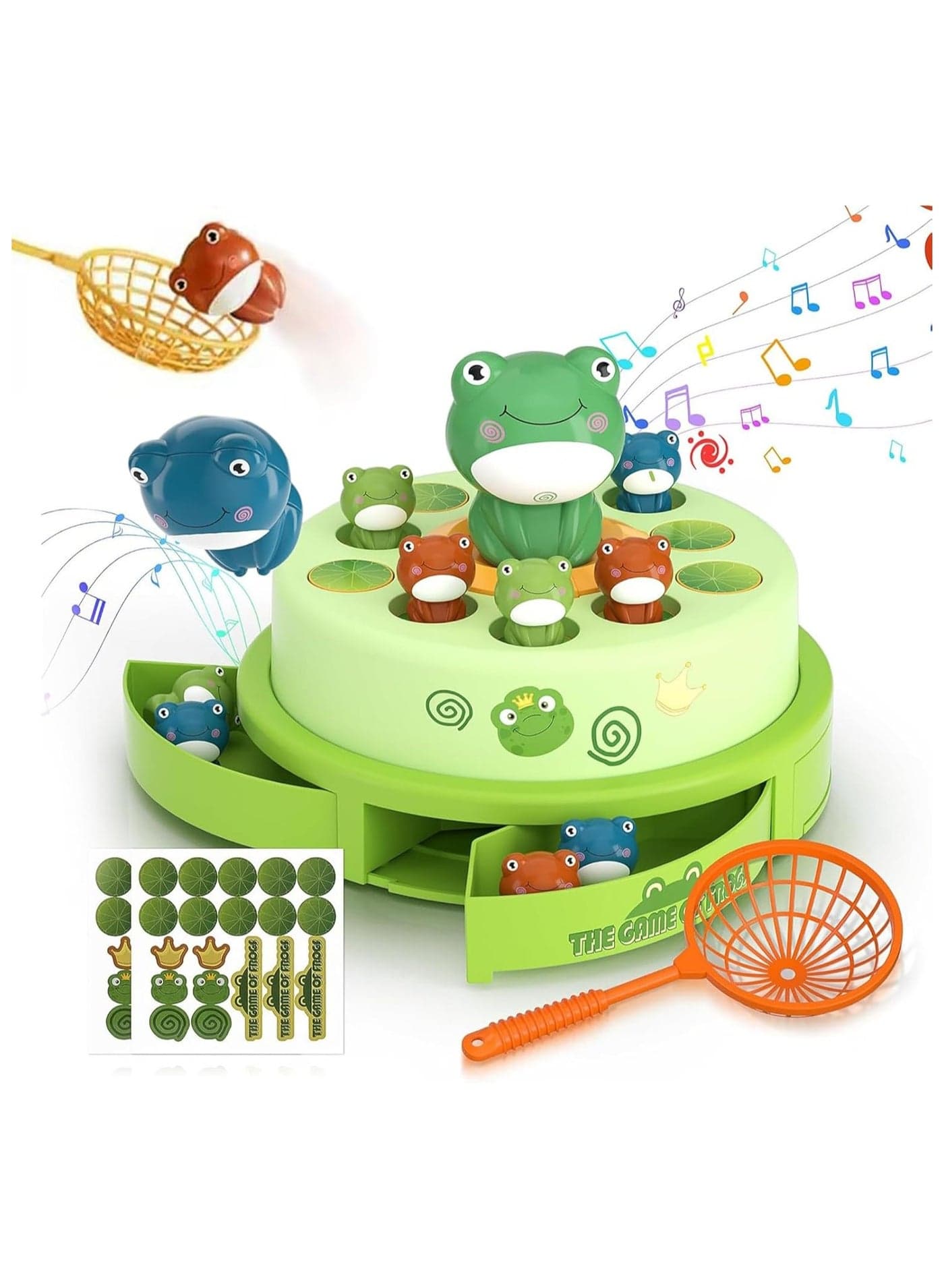 Interactive Frog Bounce Pop-Up Toy, Fun Family Board Game for Kids, Educational Toddler Activity Toy, Perfect Ramadan,Eid u0026 Birthday Gift, Ages 3+
