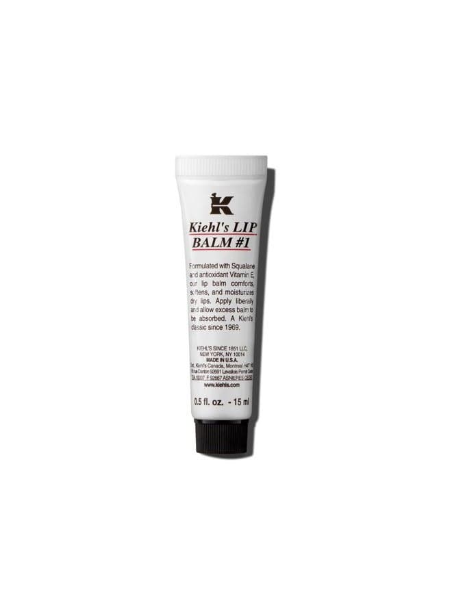 Lip Balm #1, Moisturizing Clear Lip Treatment for Dry Lips, Hydrating & Soothing, with Squalane, Aloe Vera & Vitamin E, Paraben-free, Fragrance-free, Unscented - 0.5 fl oz