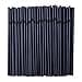 500 Pcs Black Disposable Plastic Flexible Straws023 diameter and 77 long