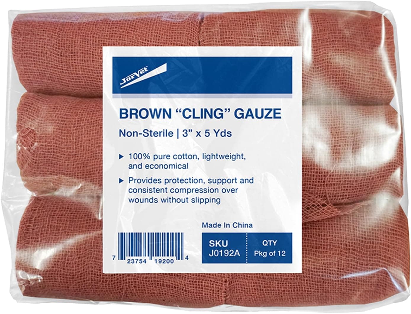 Brown Gauze, 3"X5Yds