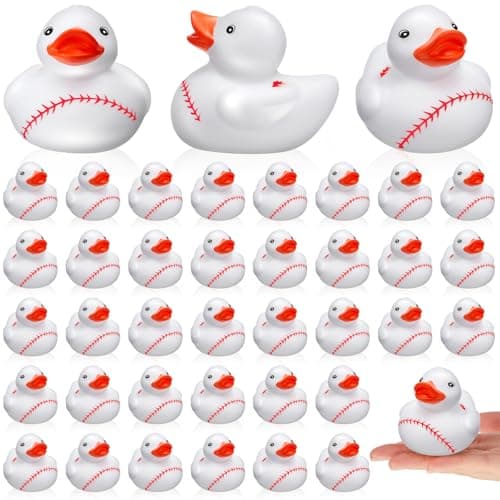 Deekin Rubber Ducks 2 Inch Bulk Sport Party Favors for Team Events Decorations Birthday Party Supplies Club Player Gift50 PcsBaseball