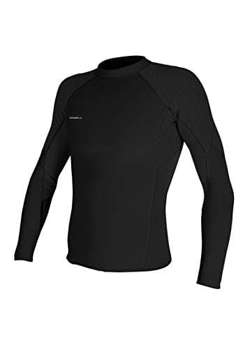 ONeill Wetsuits Mens Hyperfreak 15mm LS Top Wetsuits BlackBlack Medium US