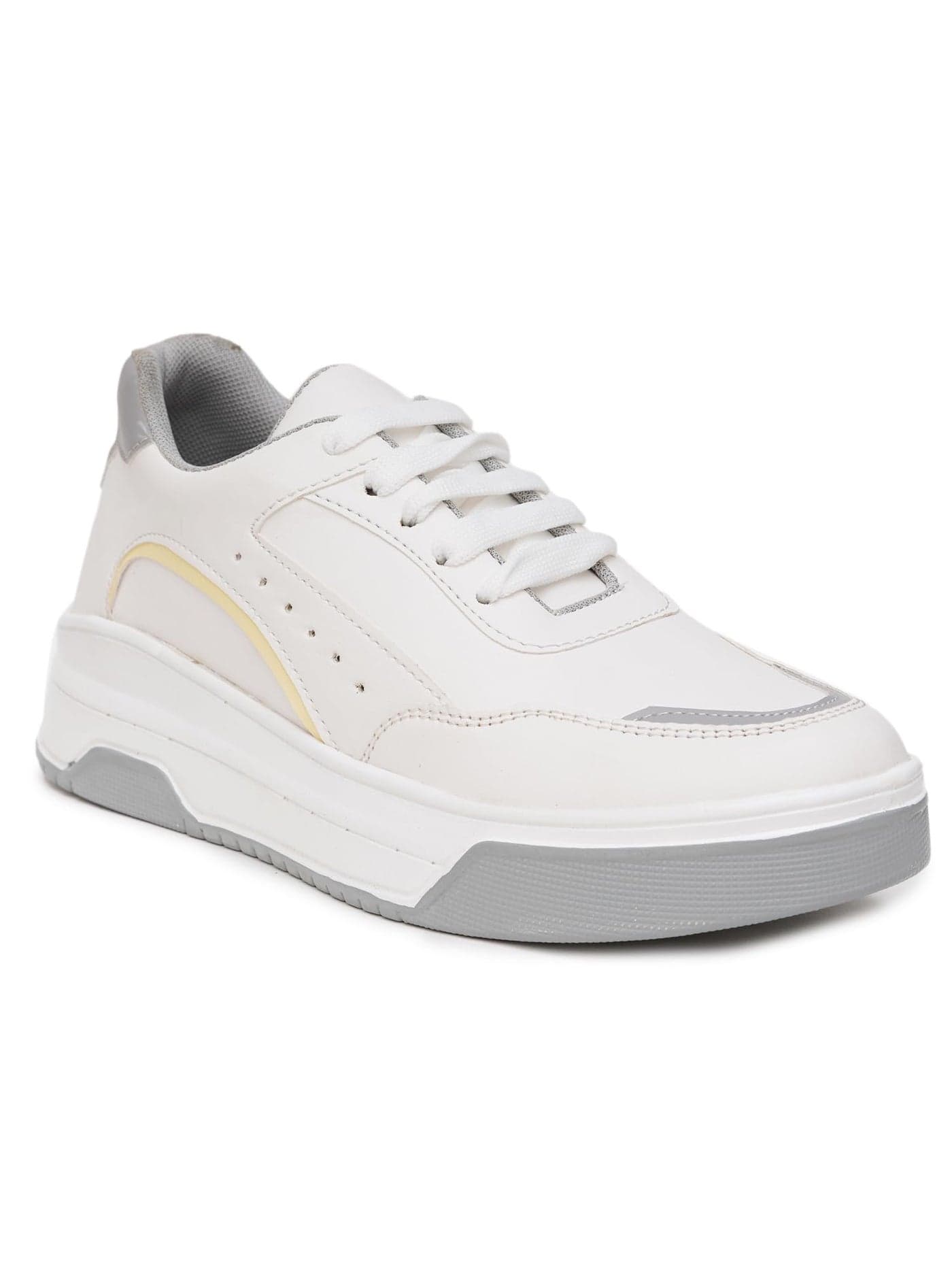 SHOECUBE Womens Flex Grey Sneaker_8 UK (SHCB-KPK-Sun-OL-Grey)