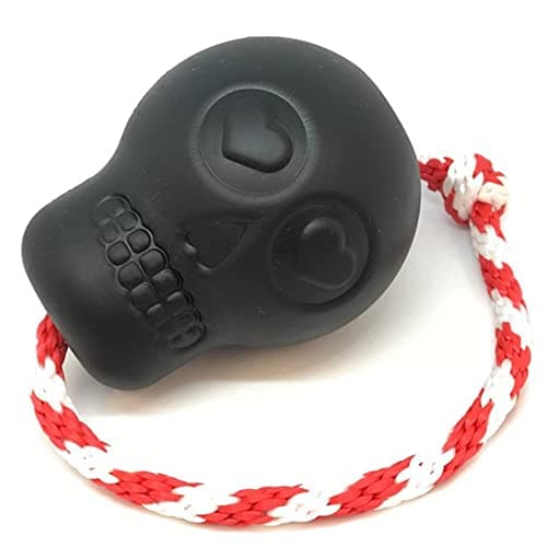 SodaPup USA-K9 Magnum Skull – Dog Tug Toy, Chew Toy, & Treat Dispenser Made in USA from Our Most Durable Non-Toxic, Pet-Safe, Food Safe, Natural Rubber Material for Bonding, Exercise, & More