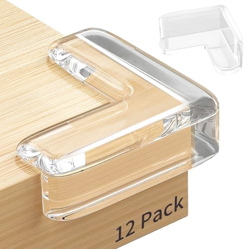 12 Pack Table Protectors Corner Protector for Baby Clear Furniture Corner Guards Edge Safety Bumpers Cushion to Cover Sharp Furniture Table Edges 12 Count Pack of 1